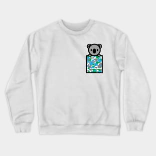 Koala Pocket Camo Bambu Brand Australia Anime Cartoon Crewneck Sweatshirt